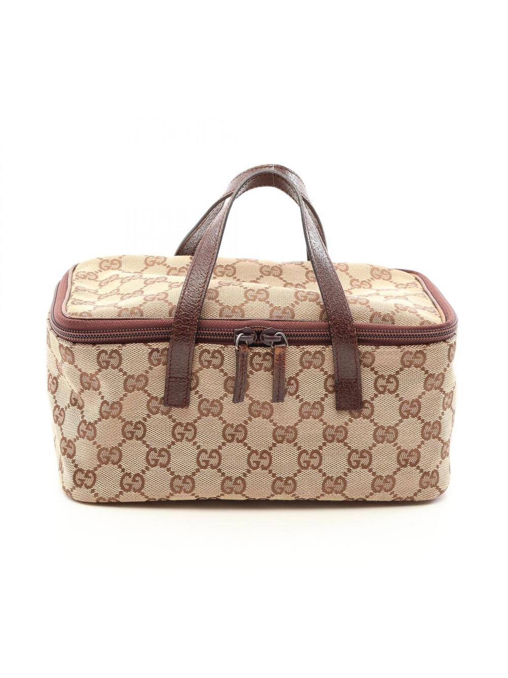 Gucci Gg Canvas Vanity Handbag Leather #372988G36B
